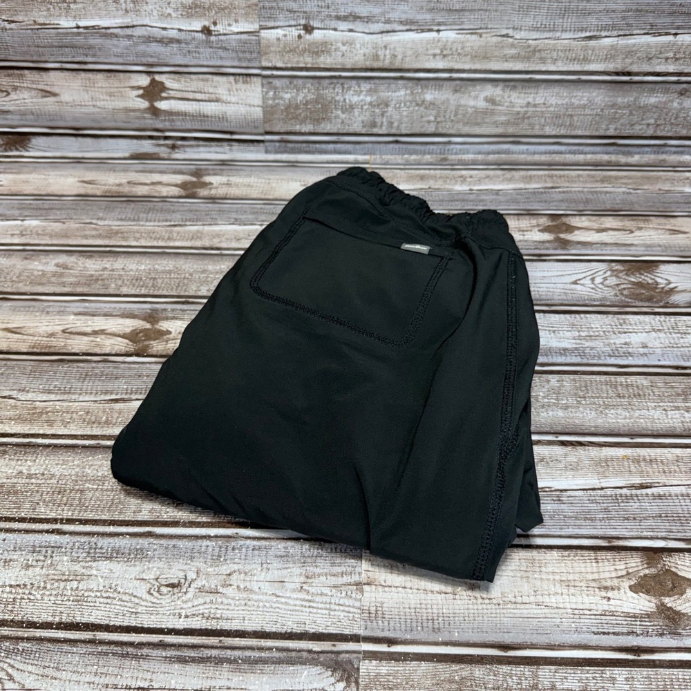Eddie Bauer Cargo Jogger Pants Womens 2 Black Fleece Lined Elastic Waist Outdoor